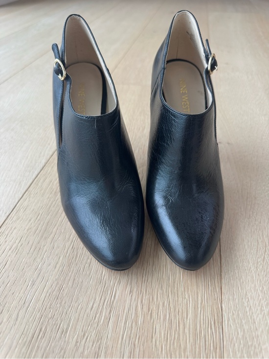 Nine West Shoes - Nine West Black Leather Pointed Toe Ankle Booties – High Heel